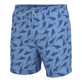 HUK Pursuit Volley Rooster Wake Shorts Wedgewood Dark Blue