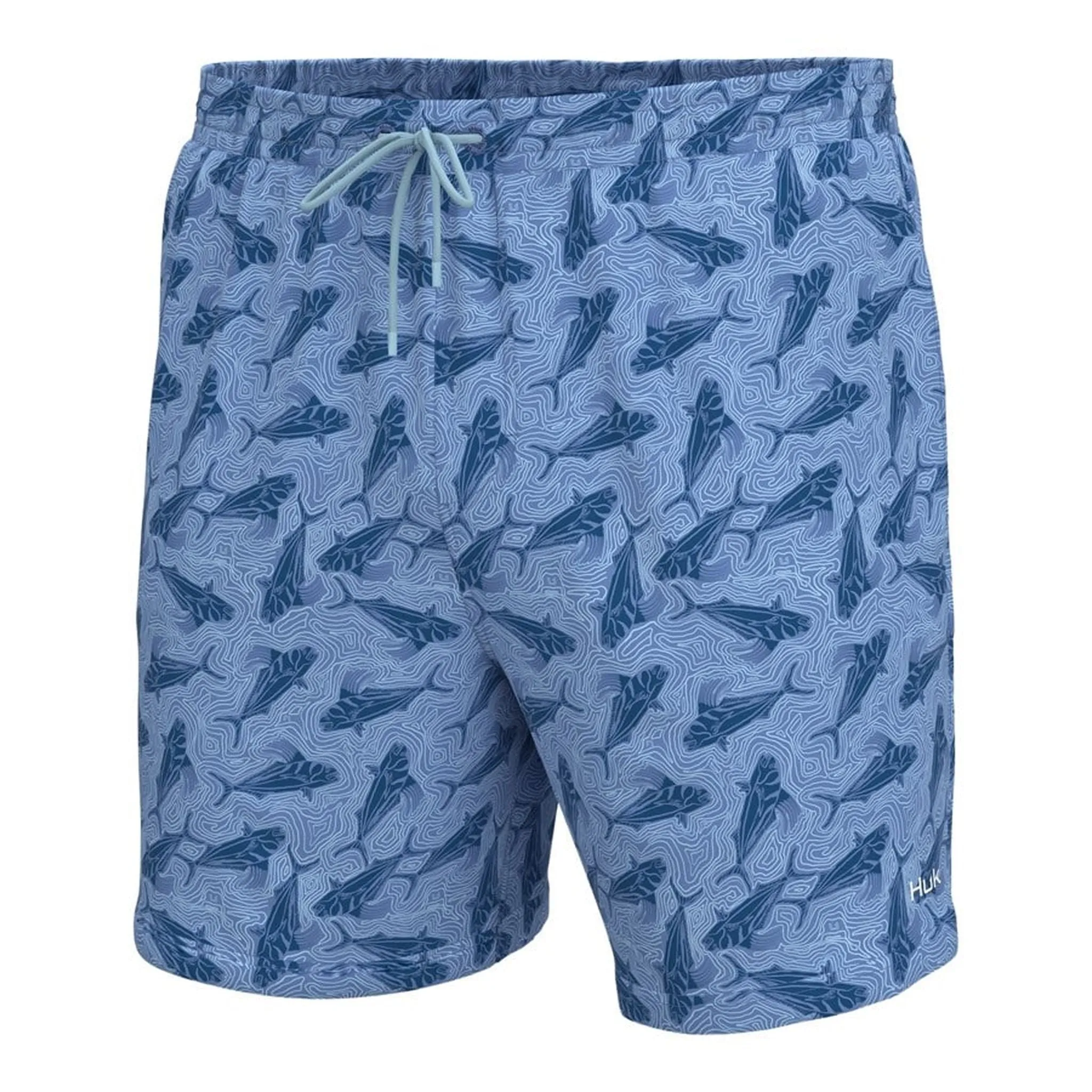 HUK Pursuit Volley Rooster Wake Shorts Wedgewood Dark Blue