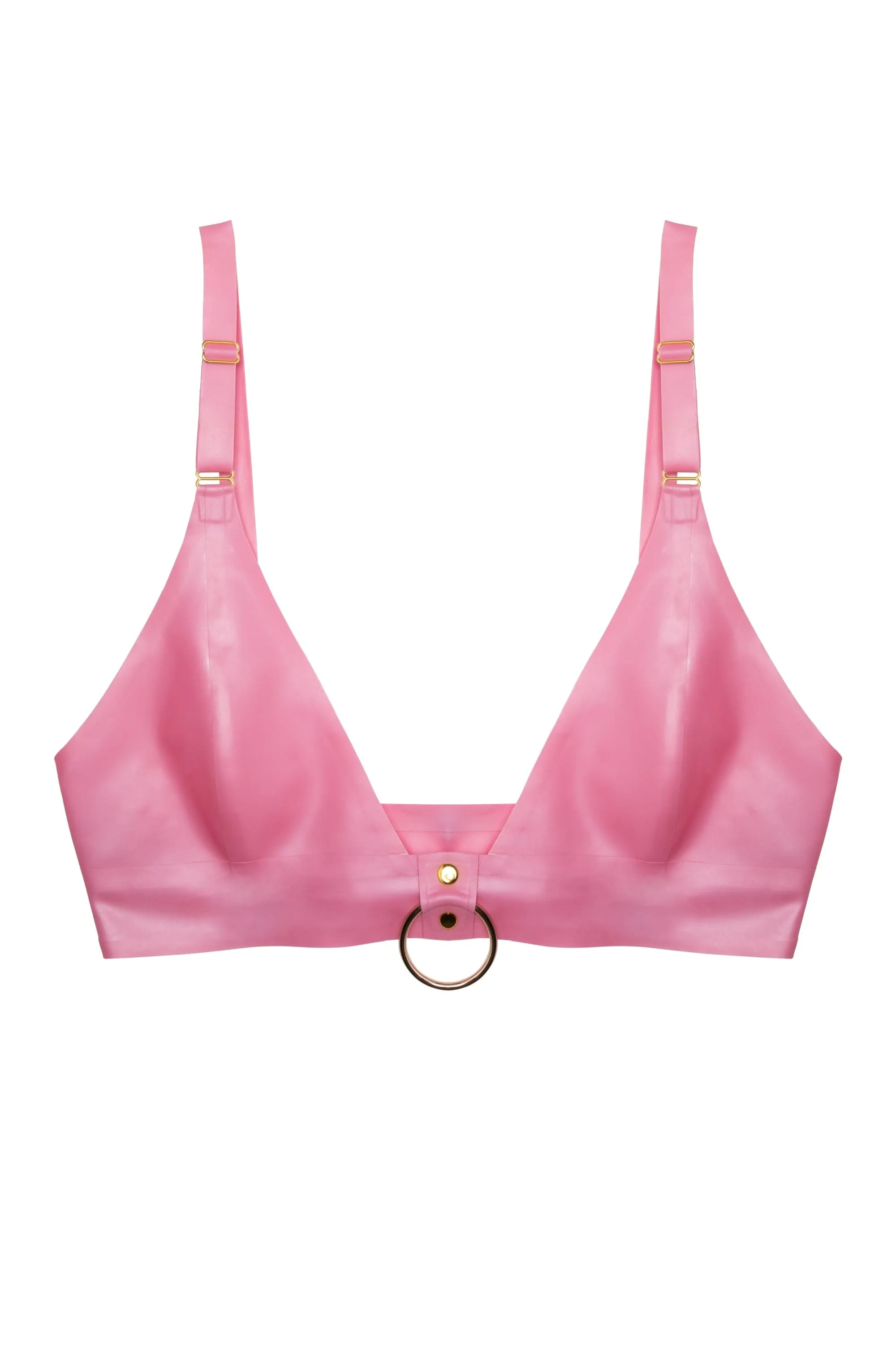 Imogen Pink Latex and Ring Bra