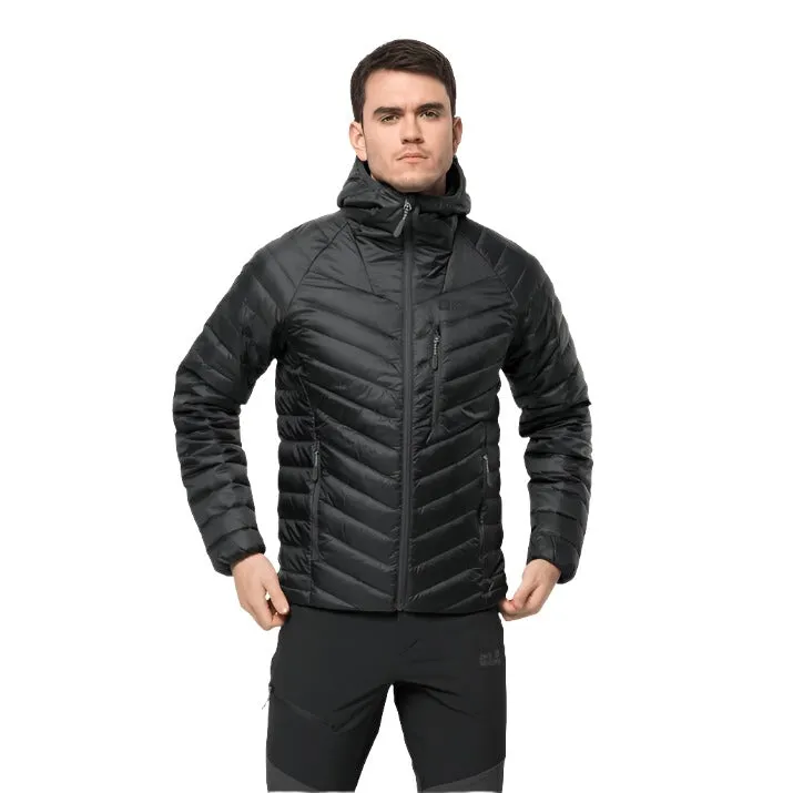 Jack Wolfskin Passamani Men's Down Hooded Jacket - Phantom