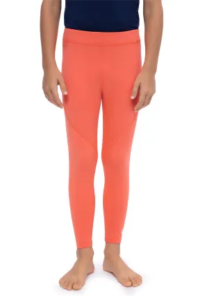 Kid's Wave Swim Tights | Vivid Coral