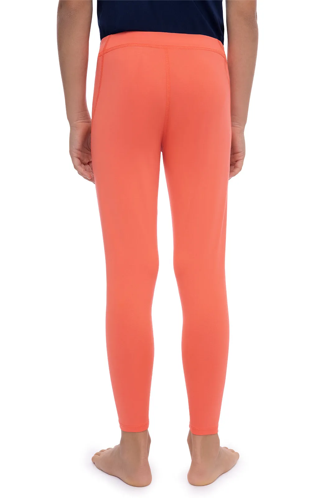 Kid's Wave Swim Tights | Vivid Coral