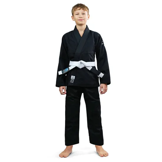 Kimono Copii Brazilian Jiu Jitsu GROUND GAME Spartan - Negru