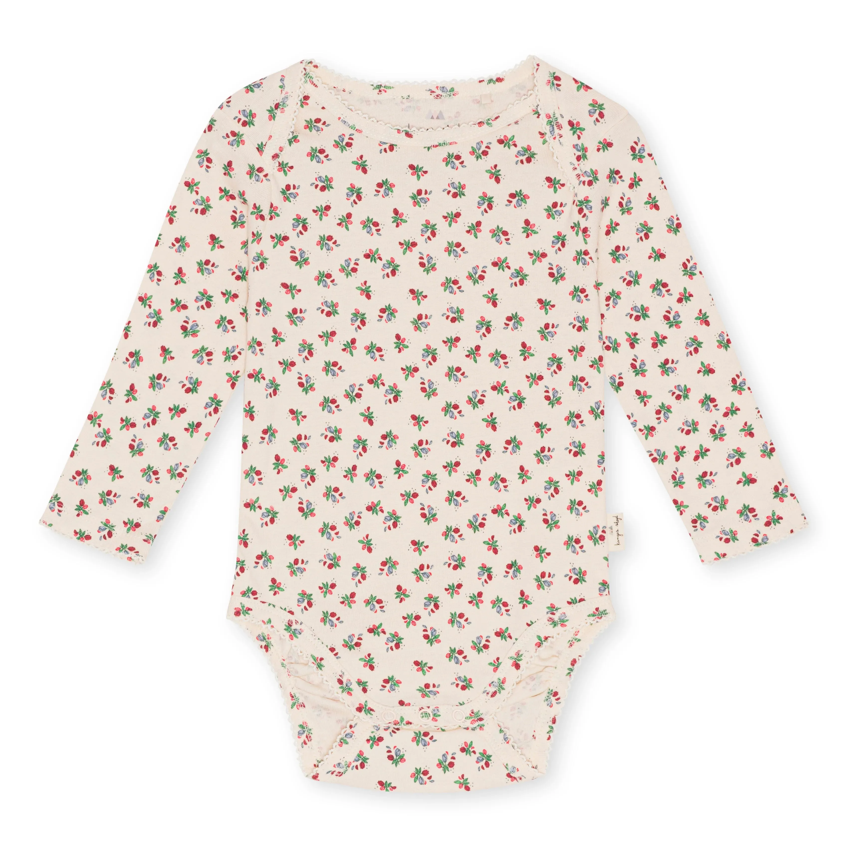 Konges Sløjd Classic Longsleeve Newborn Body Gots | Fleur Tricolore