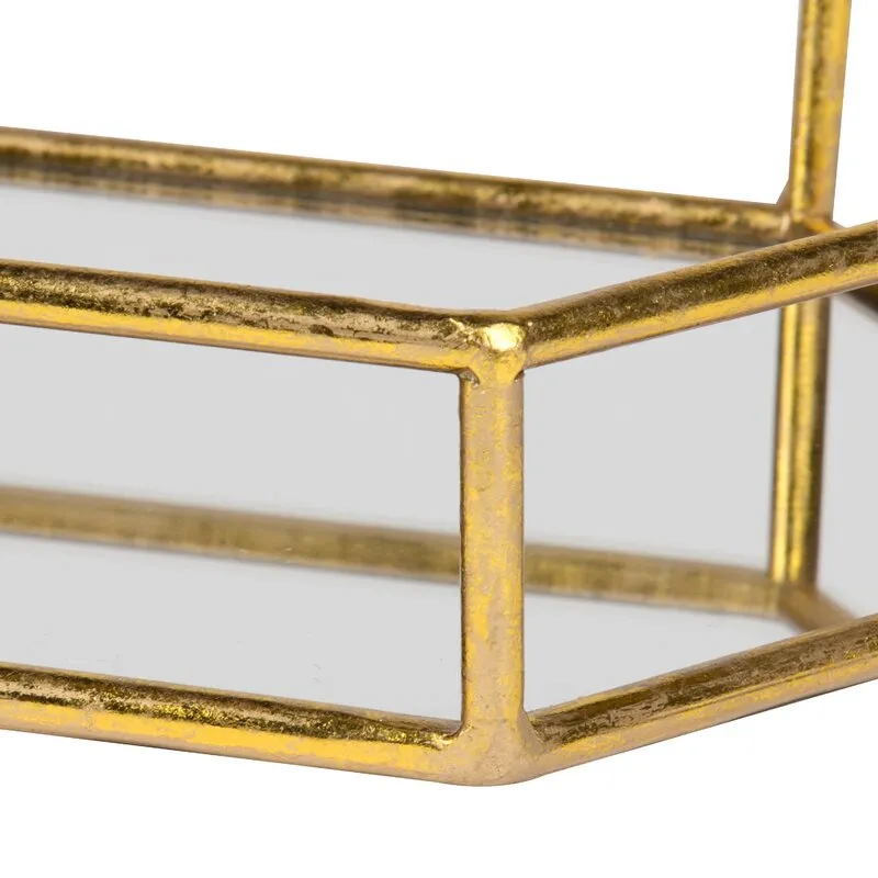 Landblic Abstract Metal Vanity Tray