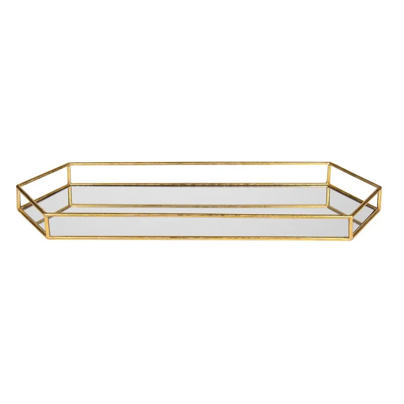 Landblic Abstract Metal Vanity Tray