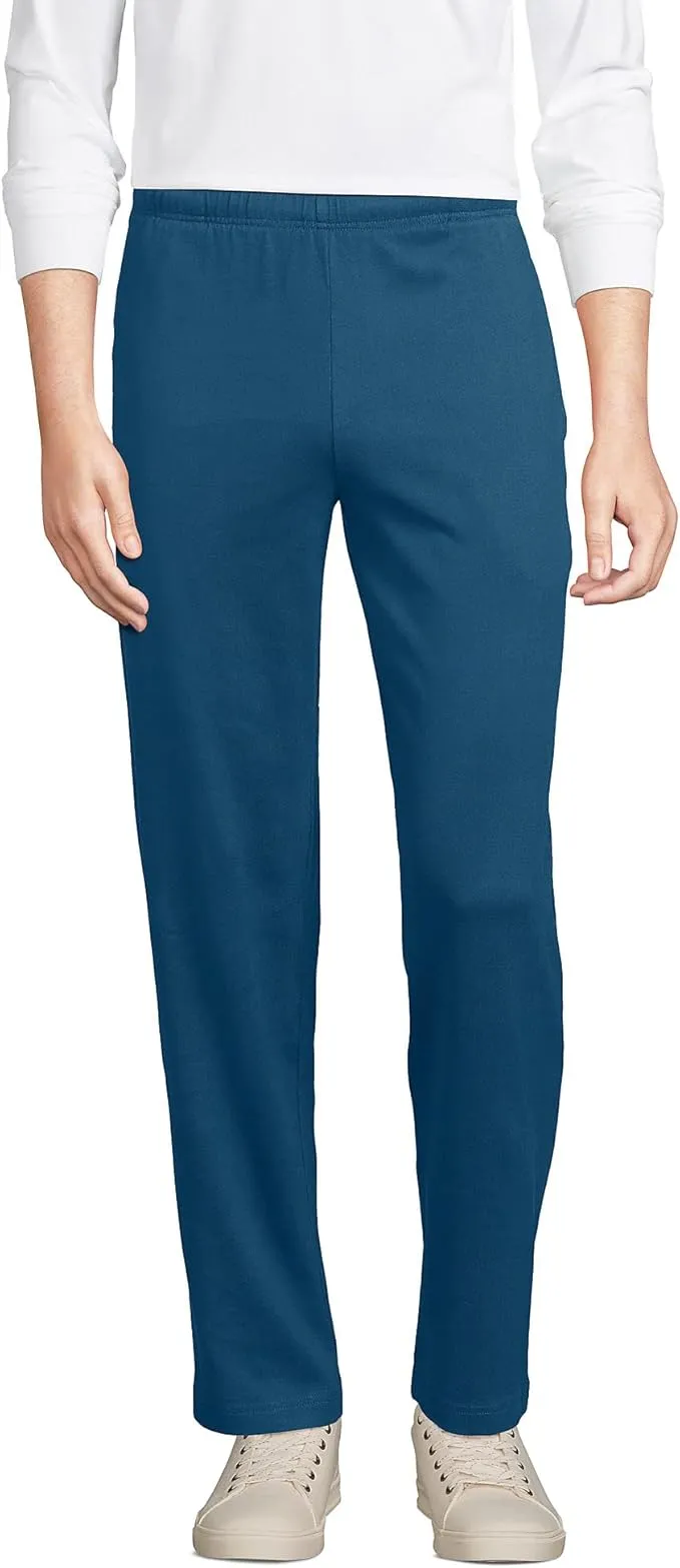 Lands' End Men s Jersey Knit Pants Evening Blue