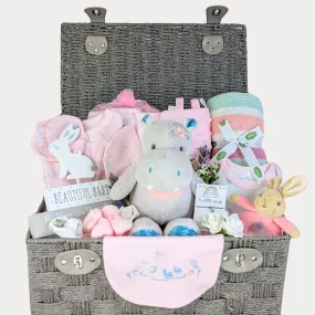 Large Baby Girl Gifts Basket Luxury Little Duckling