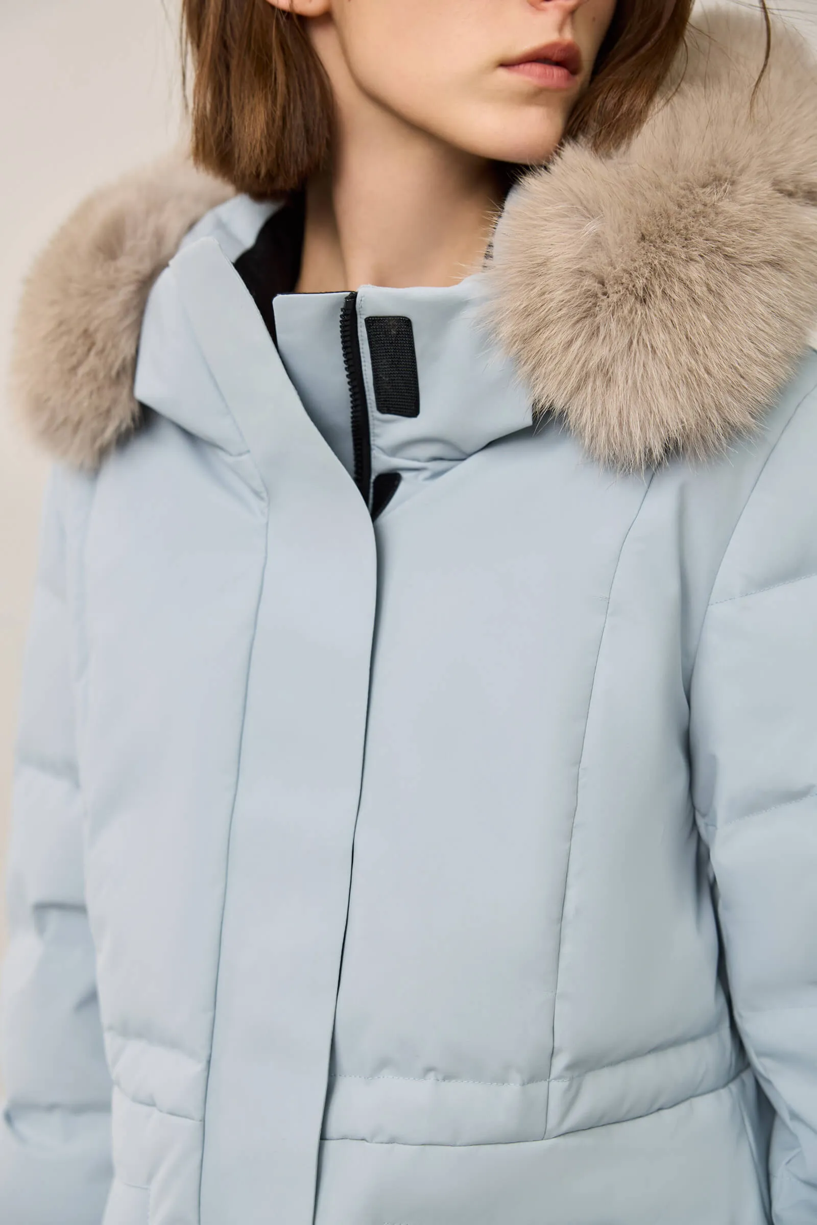 LILY Extreme Cold Fox Fur Trim Down Parka