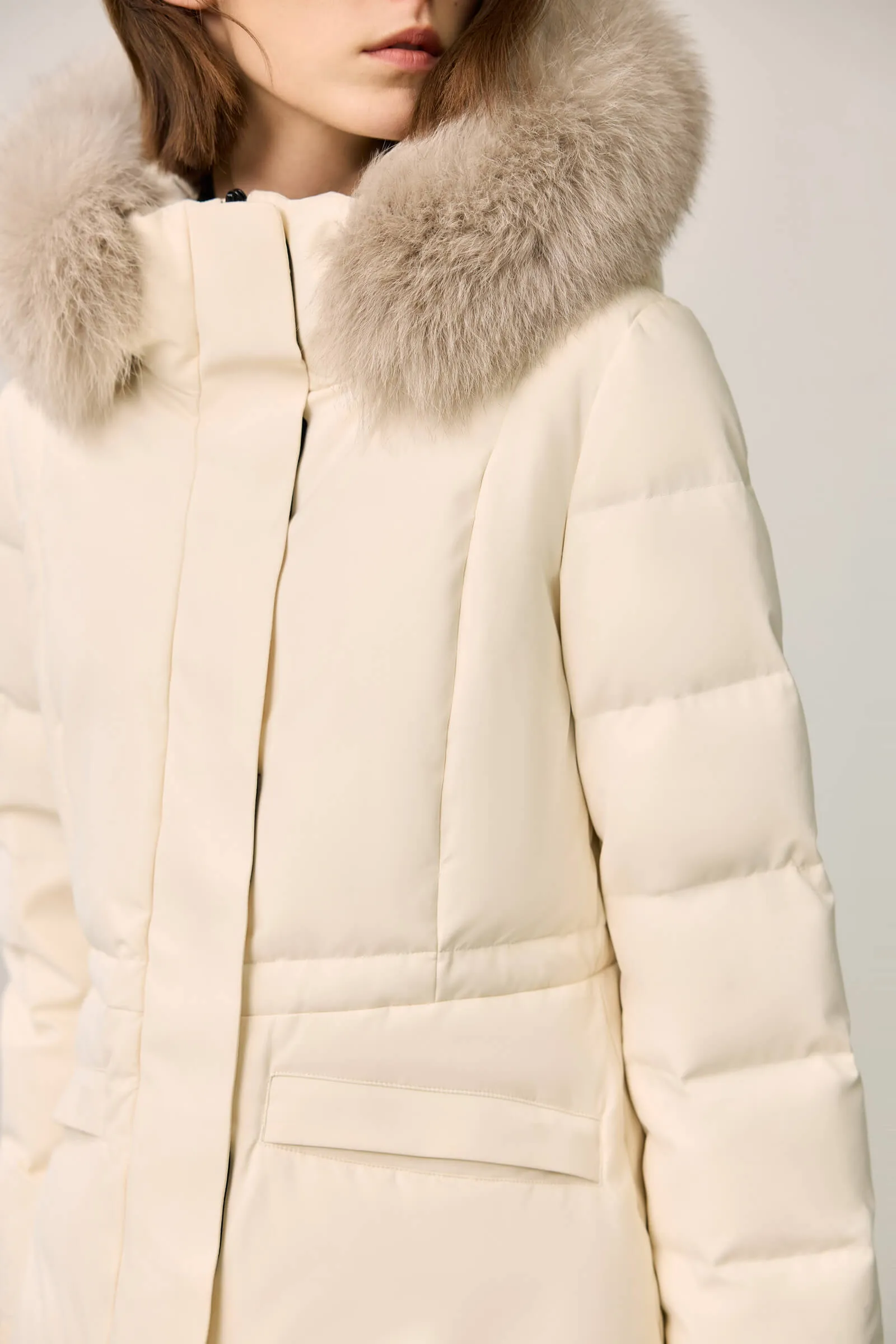 LILY Extreme Cold Fox Fur Trim Down Parka