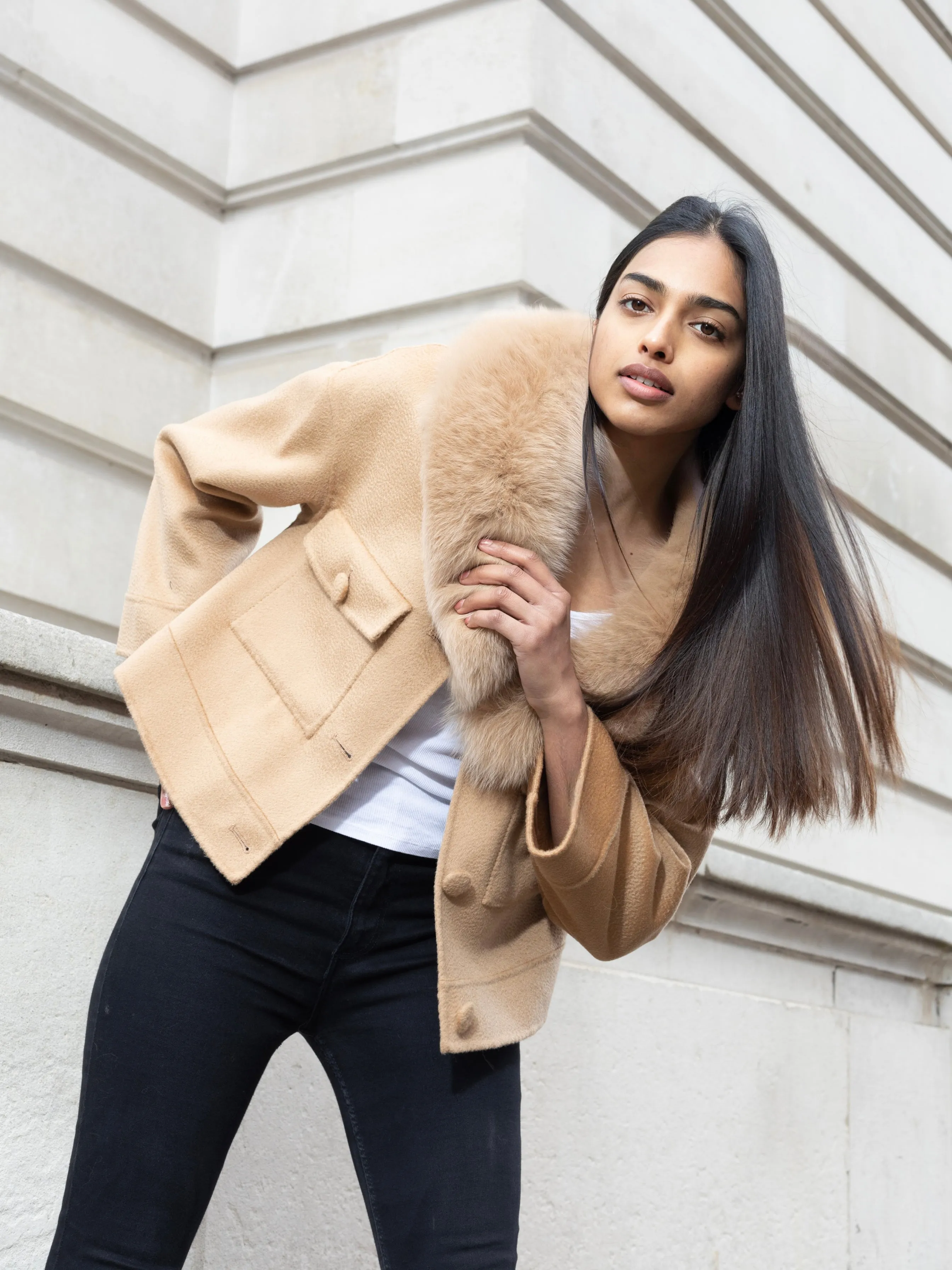 London Cashmere Jacket Camel