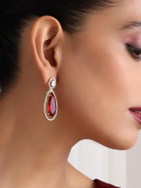 Long Drop Red Earring