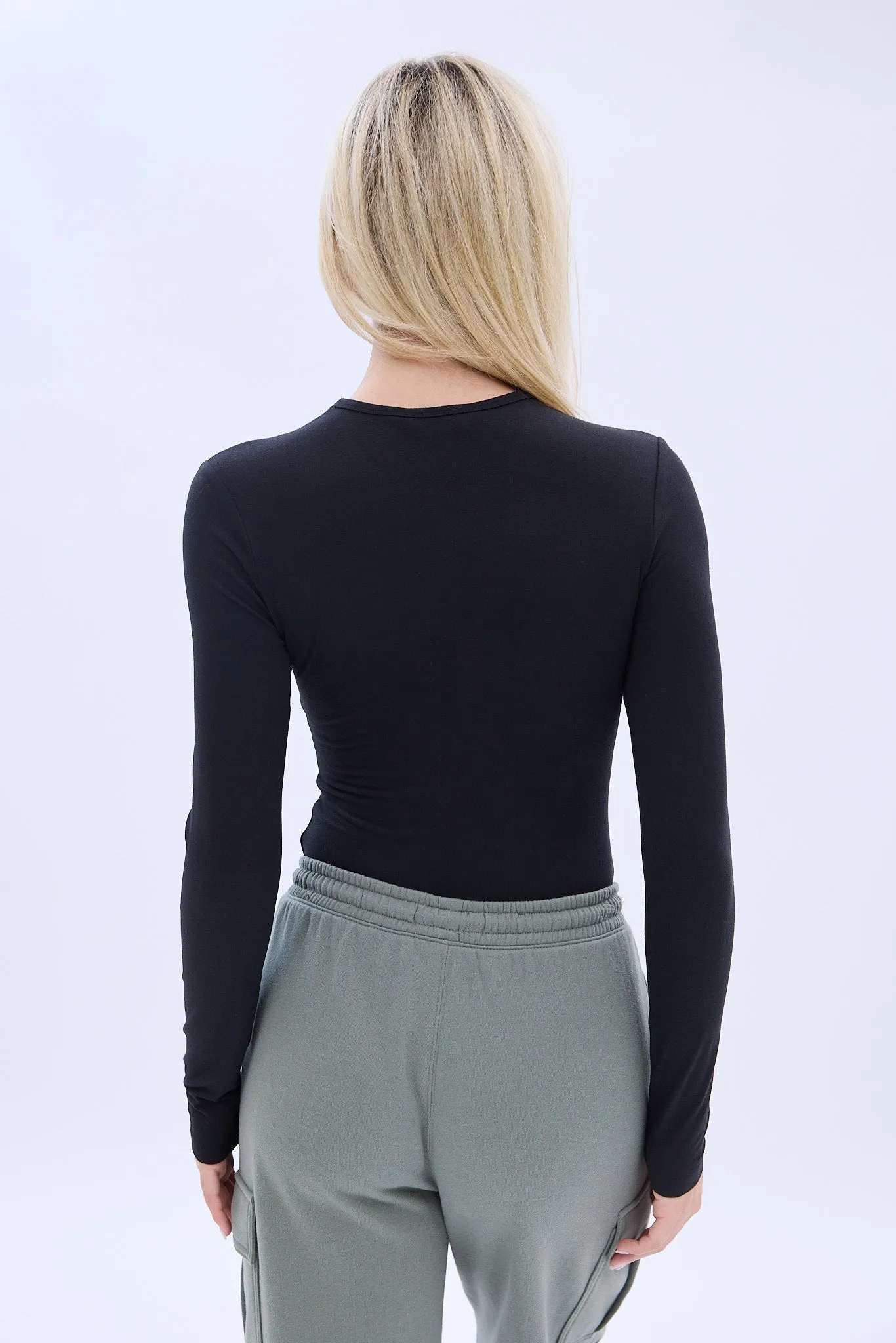 Long Sleeve Crew Neck Bodysuit