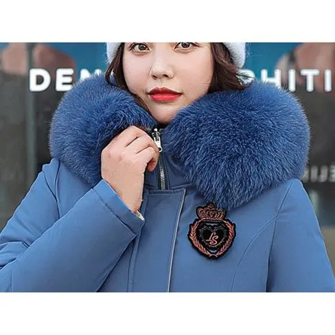 Loose Fit Fur Collar Puffer Coat