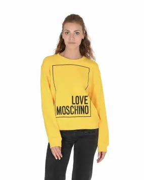 Love Moschino Cotton Sweatshirt with Inlay Detail - 42 EU