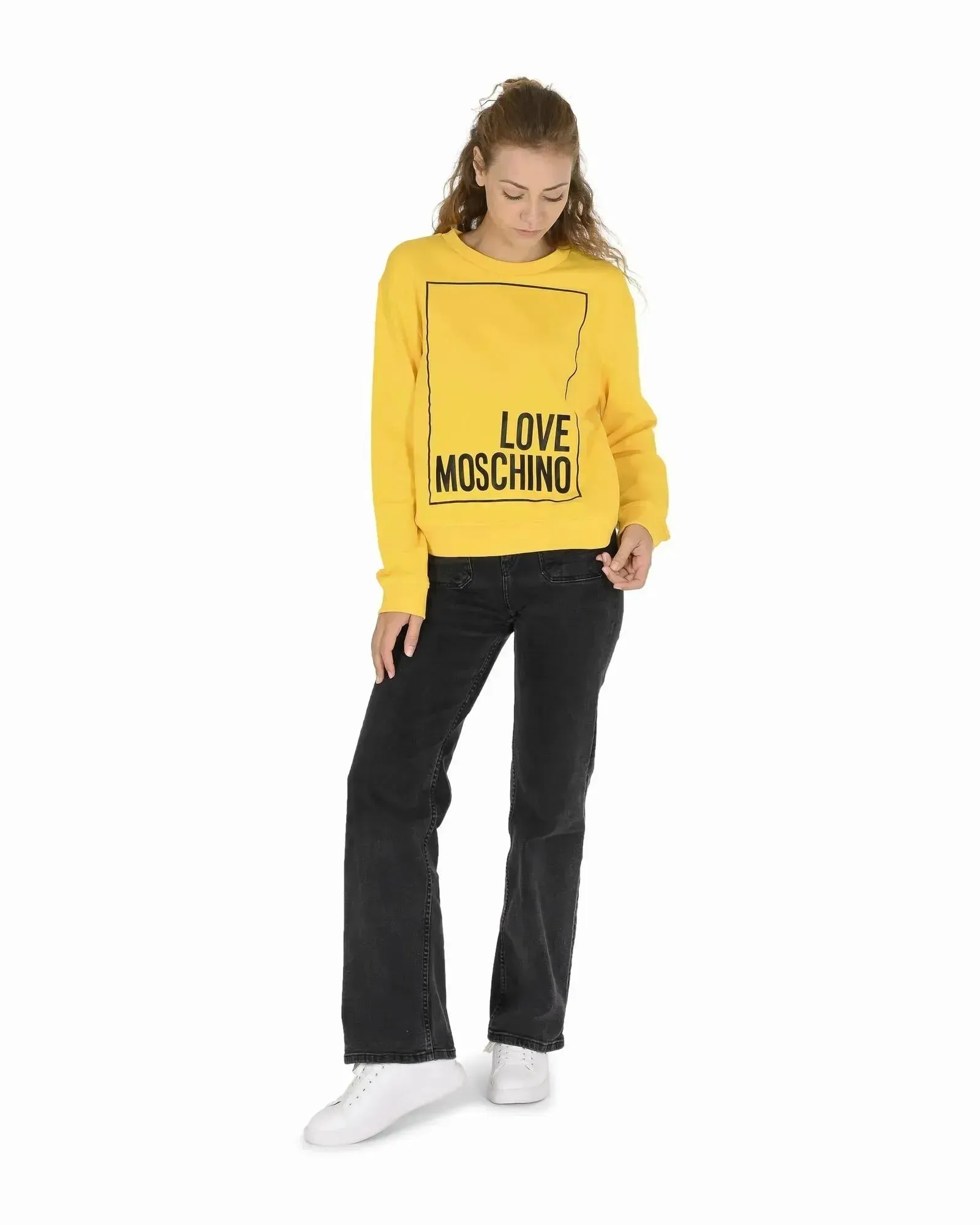 Love Moschino Cotton Sweatshirt with Inlay Detail - 42 EU