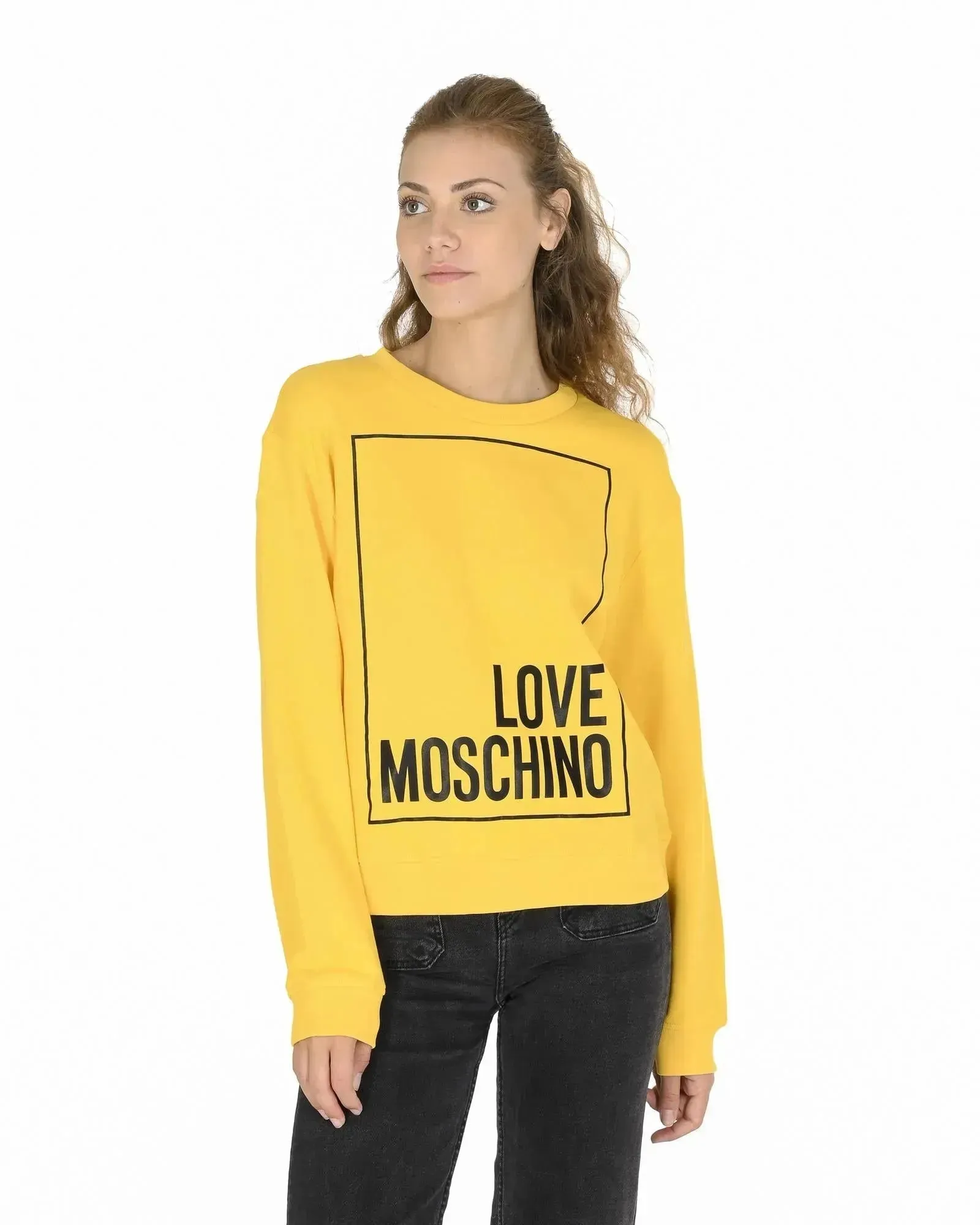 Love Moschino Cotton Sweatshirt with Inlay Detail - 42 EU