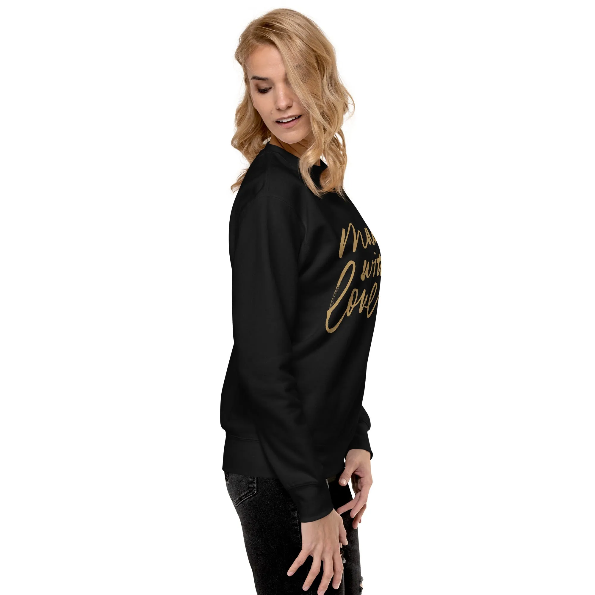 Made with Love Unisex Premium Sweatshirt, lioness-love