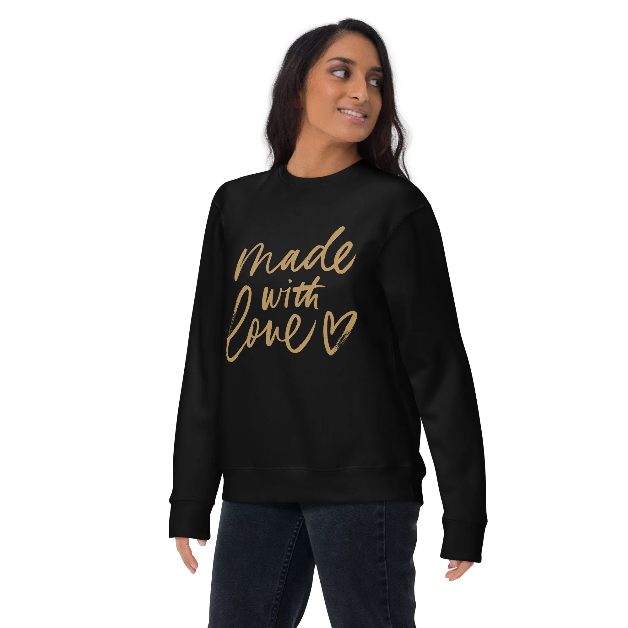 Made with Love Unisex Premium Sweatshirt, lioness-love