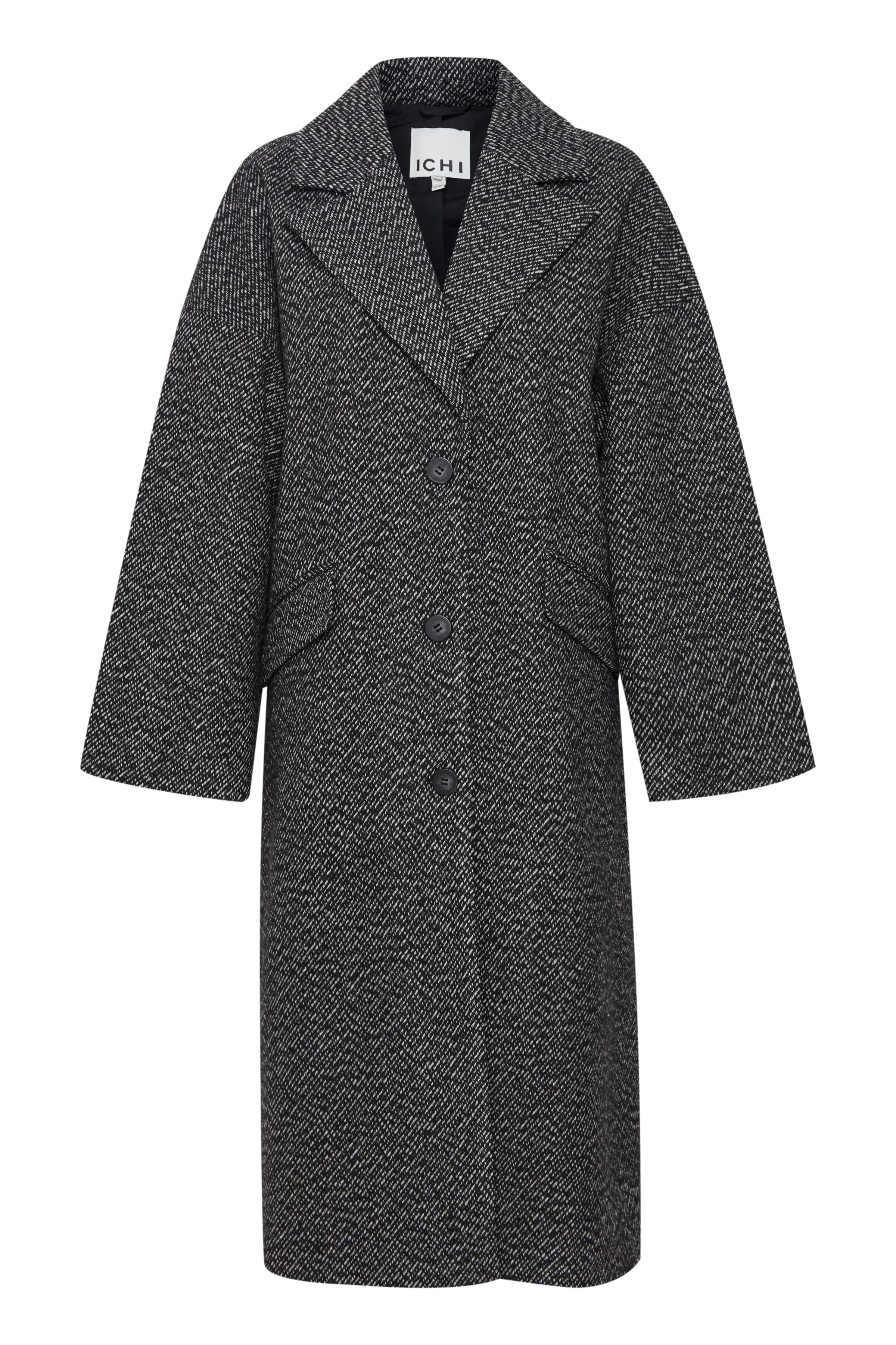 MALU LONG COAT (BLACK/WHITE)