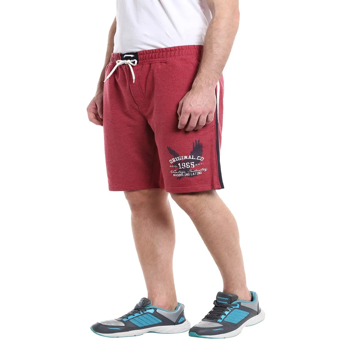 Masculino Latino Men Red Color Shorts