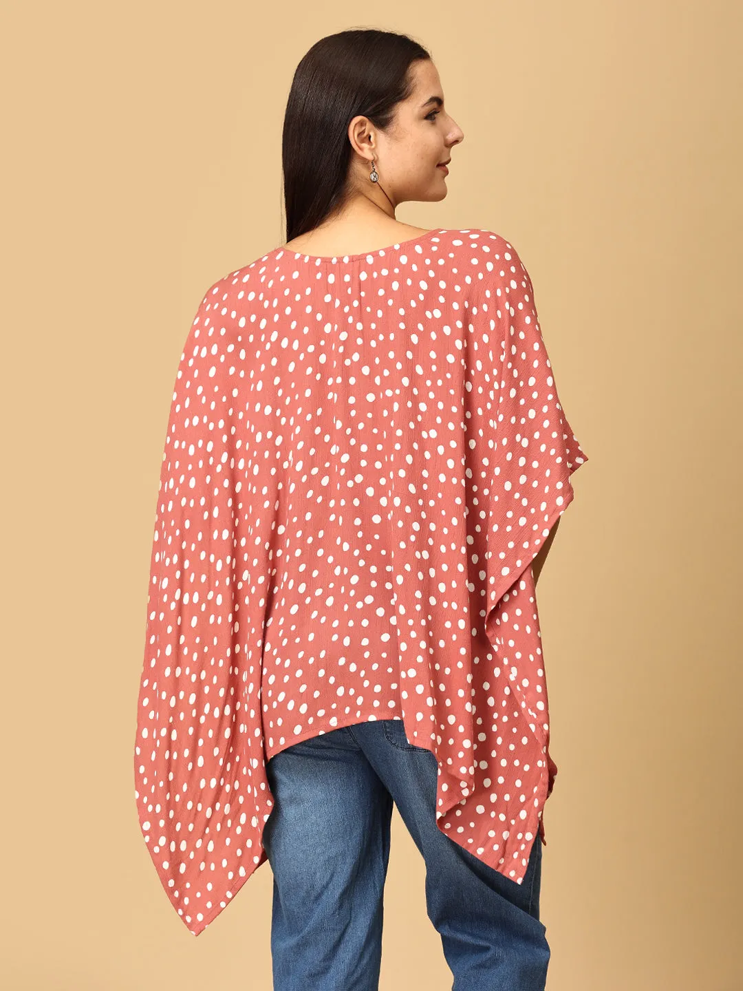 Mauve Spots Nursing Cover And Top