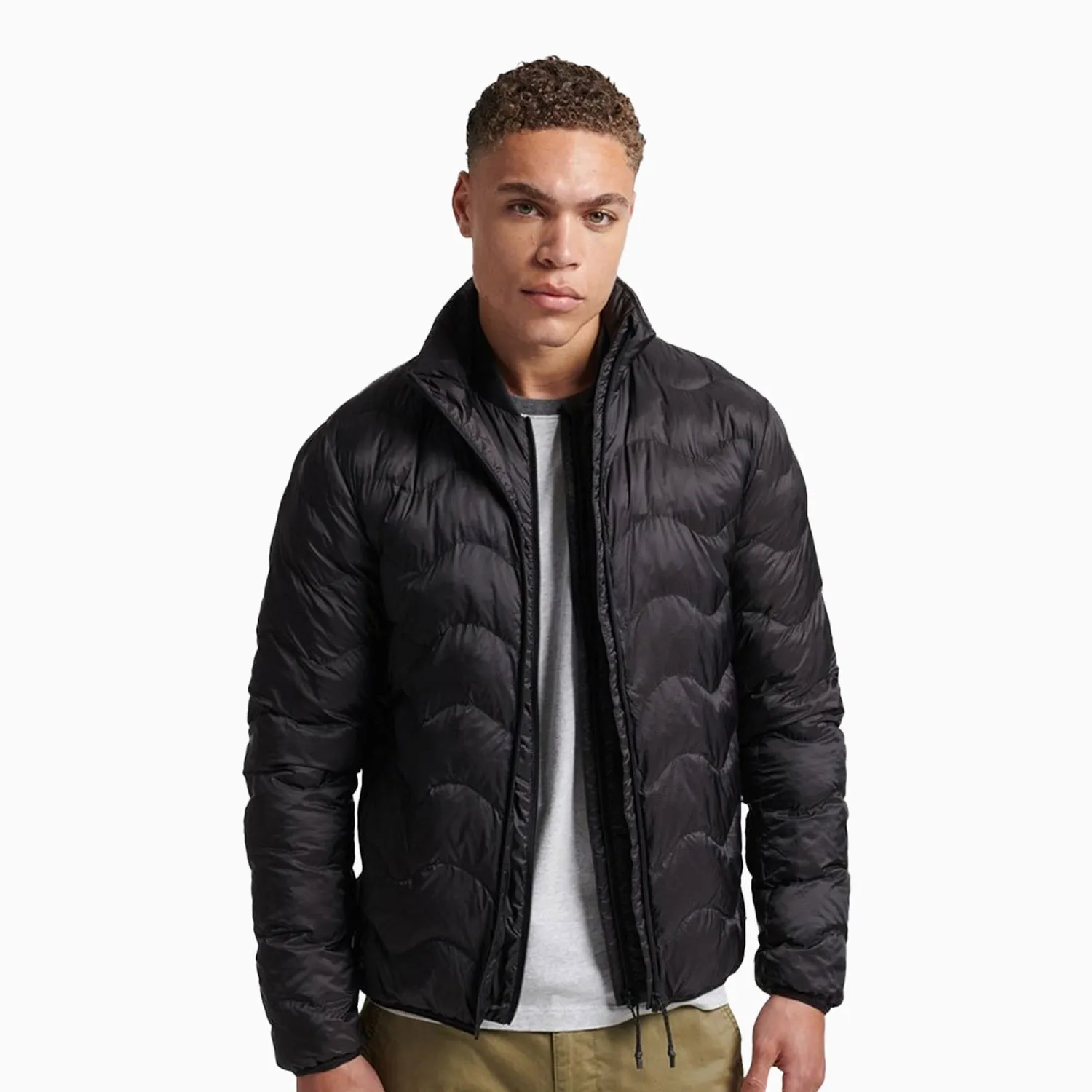 Men's Short Quilted Light Puffer Jacket