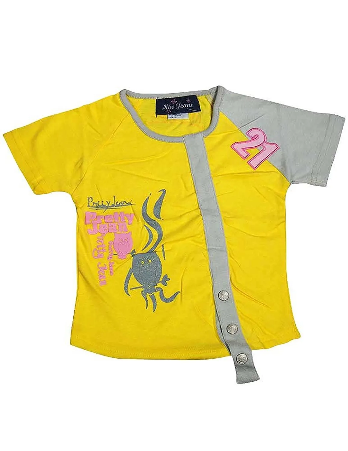 Miss Jeans - Little Girls' Short Sleeved Tee