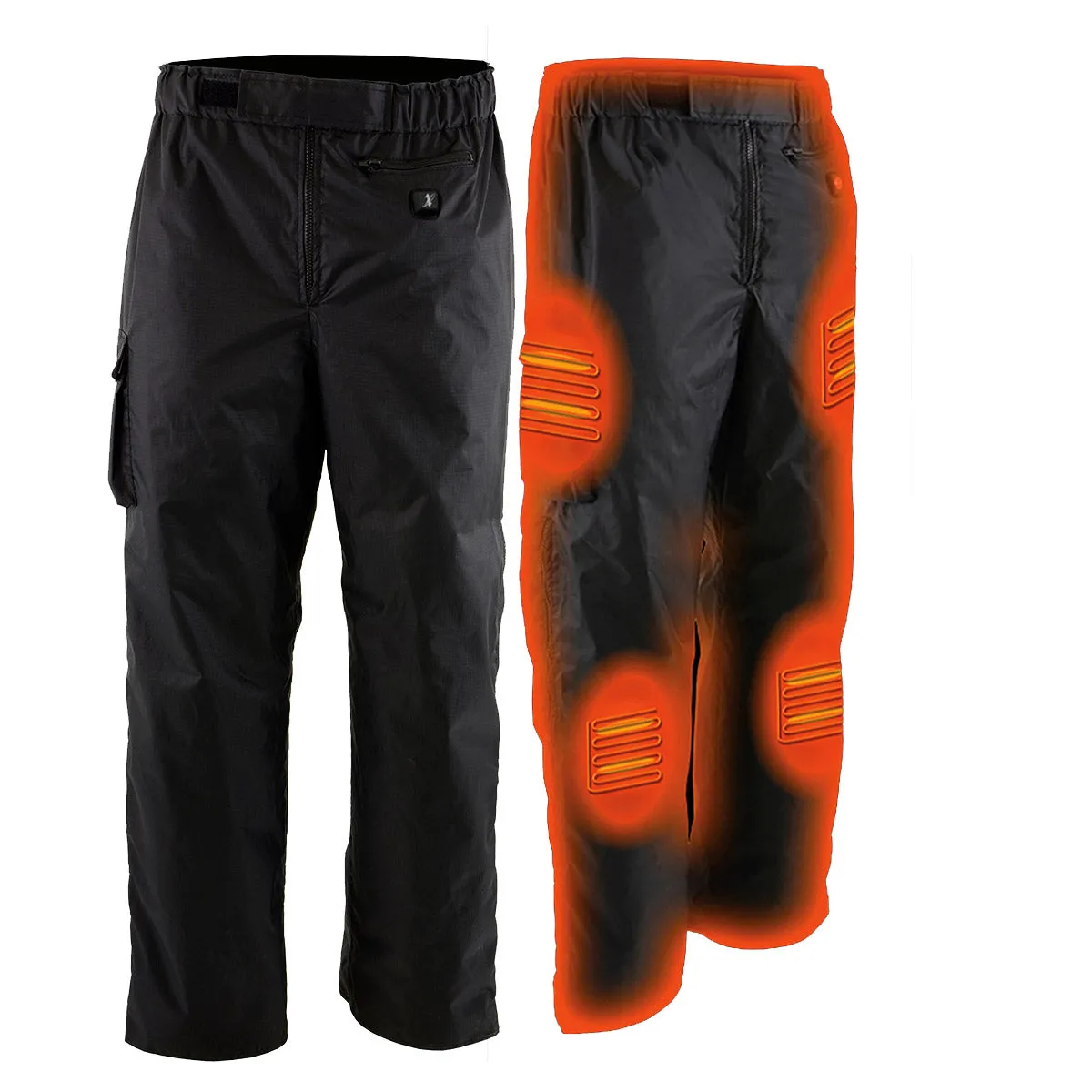 NexGen Heat MPM5715SET Men Black Winter Thermal Heated Pants for Ski