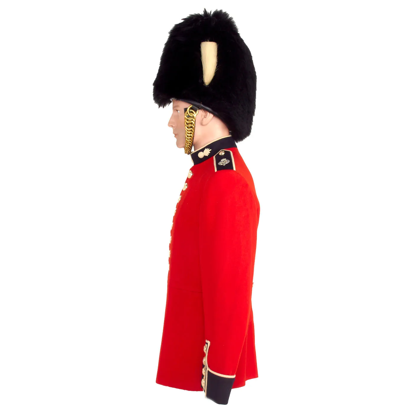 Original British Grenadier Guards Bearskin Helmet & Home Service Dress Tunic - Recent Issue