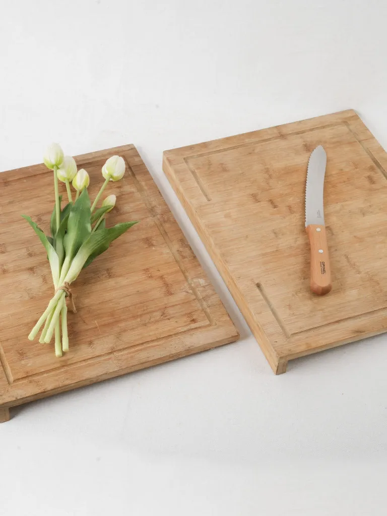 Pair of cutting boards w/ edge to catch onto counter top 17¾" x 13¾"