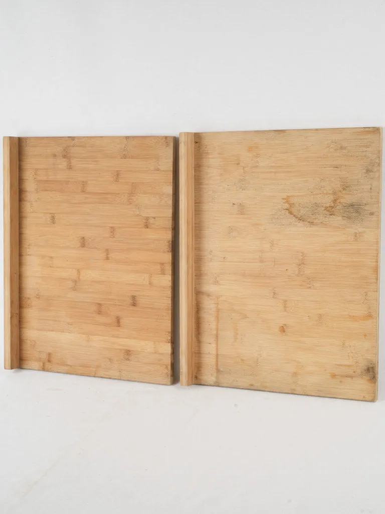 Pair of cutting boards w/ edge to catch onto counter top 17¾" x 13¾"