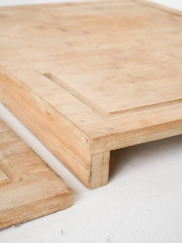 Pair of cutting boards w/ edge to catch onto counter top 17¾" x 13¾"