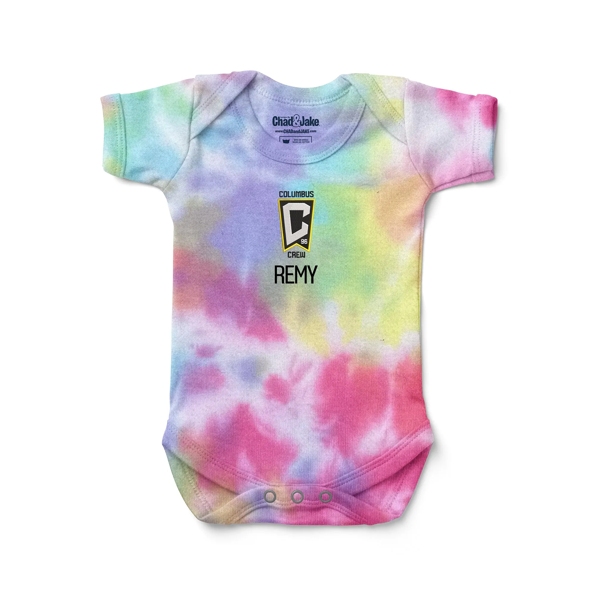 Personalized Tie Dye Columbus Crew Bodysuit