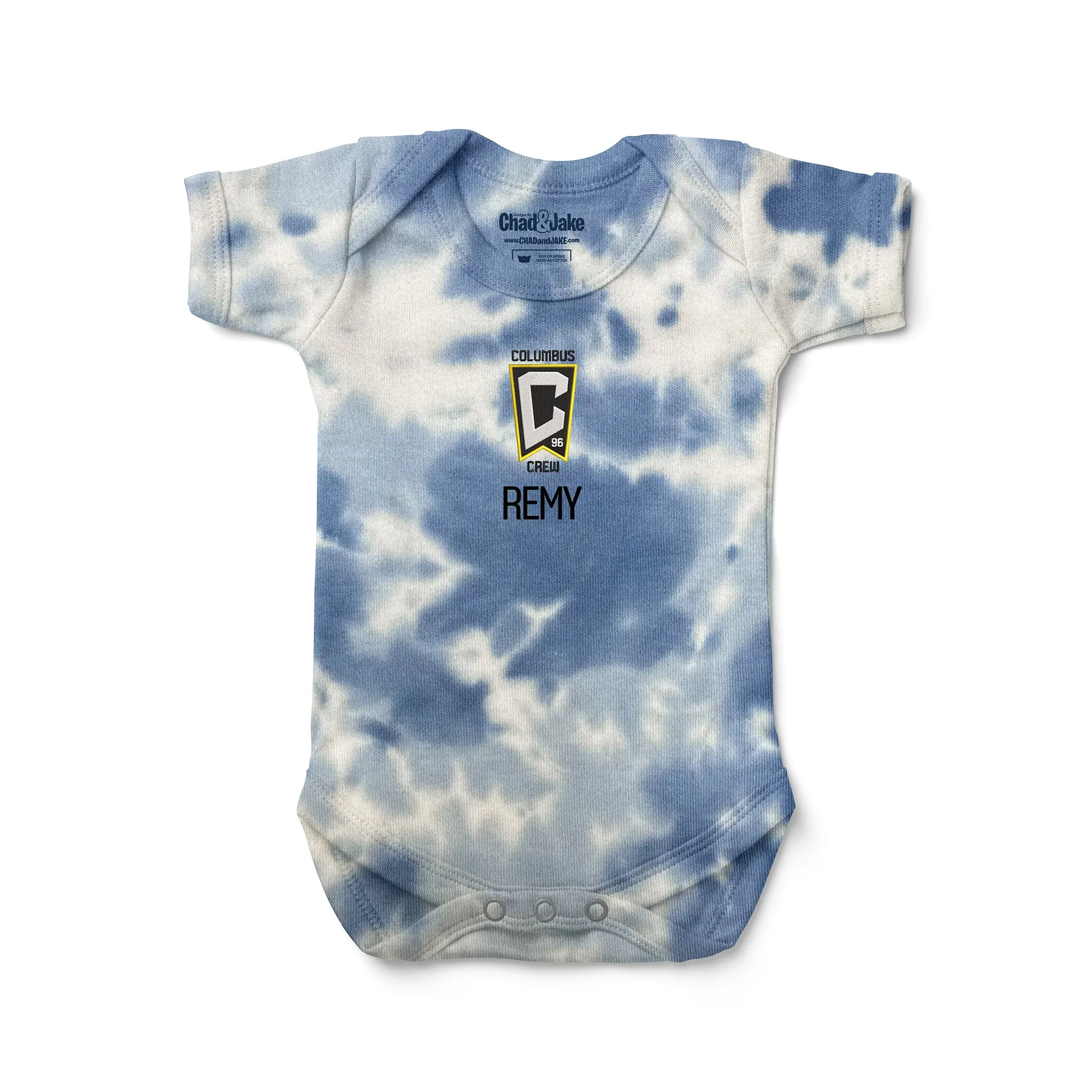 Personalized Tie Dye Columbus Crew Bodysuit