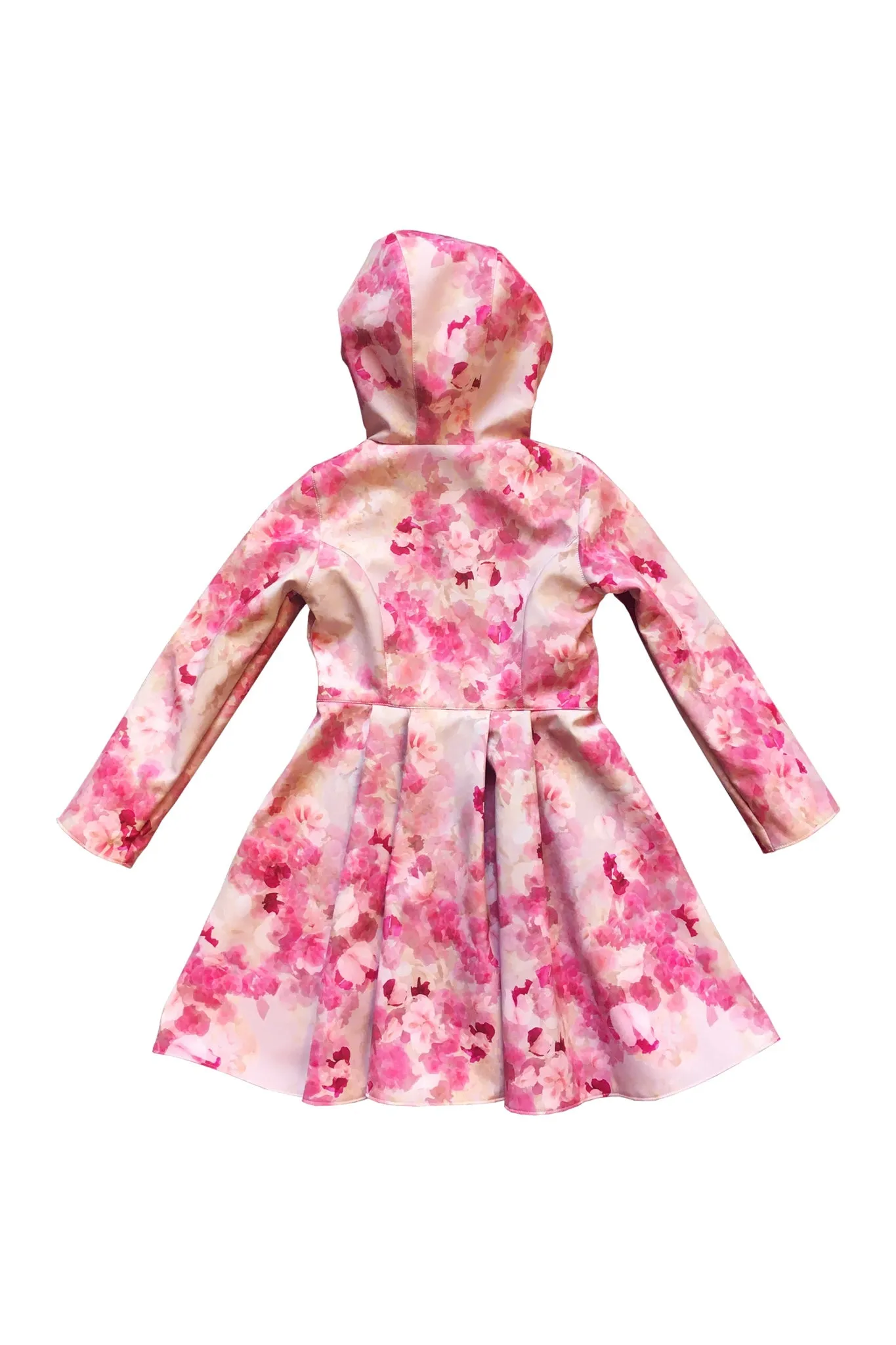 Pink Fit and Flare Coat for Girls | 'Sensual Pink'