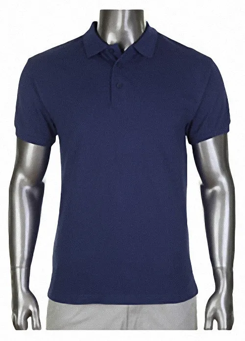 Pro Club Pique Polo Collar Navy Blue Shirt