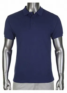 Pro Club Pique Polo Collar Navy Blue Shirt