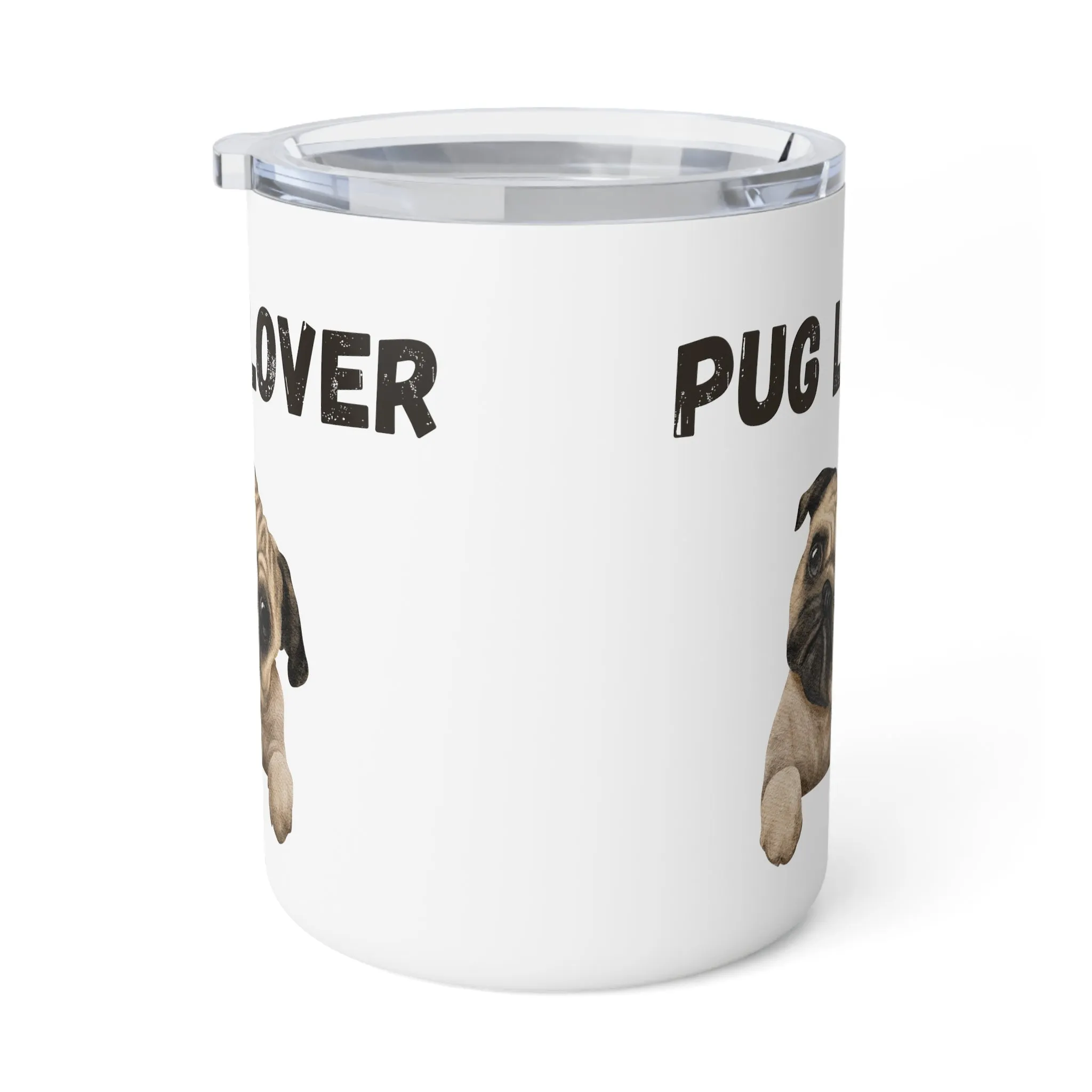 Pug Lover Insulated Coffee Mug, 10oz  for hot and cold drinks