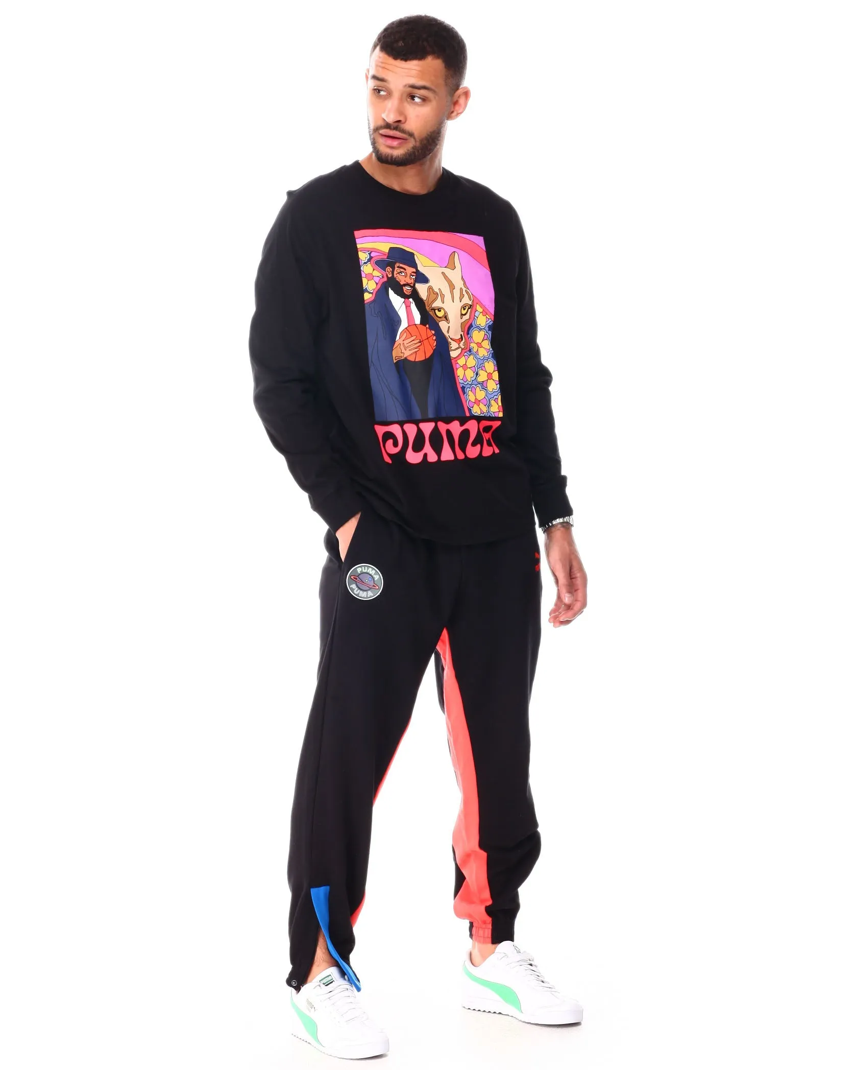 Puma Men's Retro Sci-Fi Color-Block Sweatpant