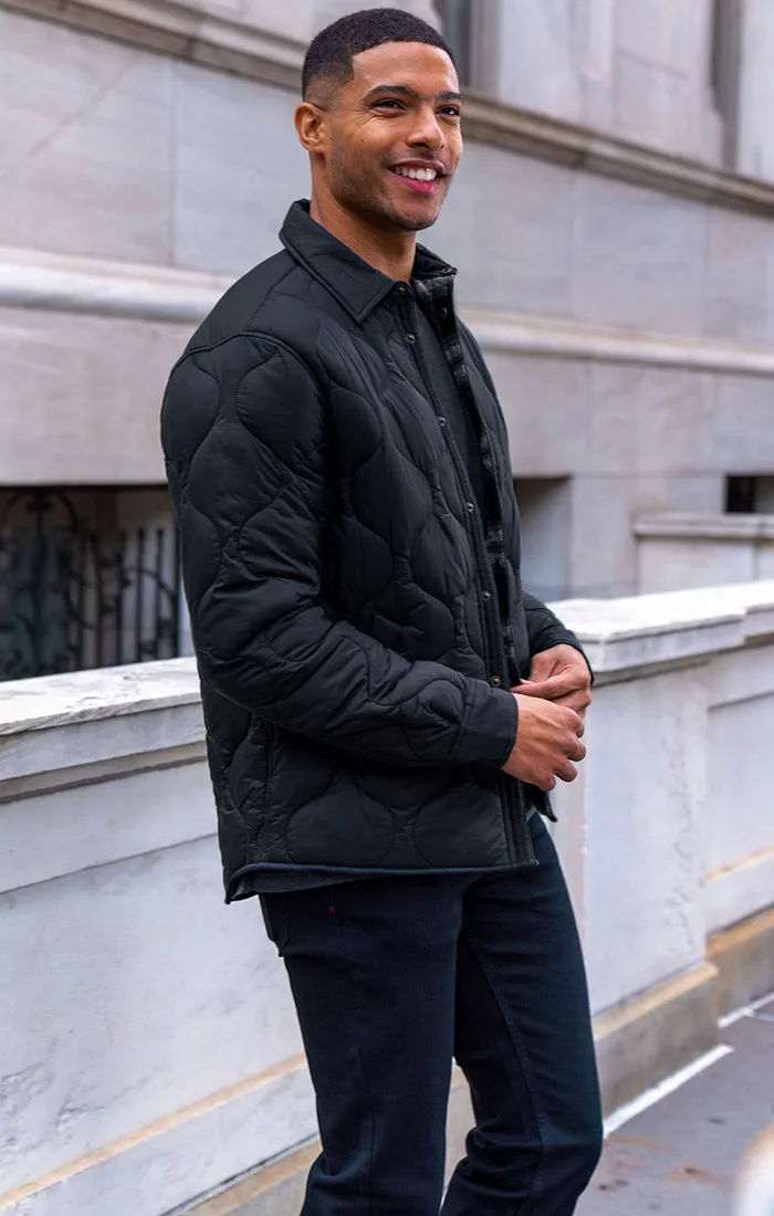 Quilted Flannel Lined Puffer Jacket