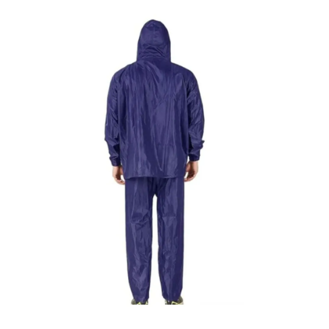 Rain Coat With Pants | 100% Waterproof with Hood, Set of Top and Bottom Packed in a Storage Bag, Standard Size ( Colour May Vary)