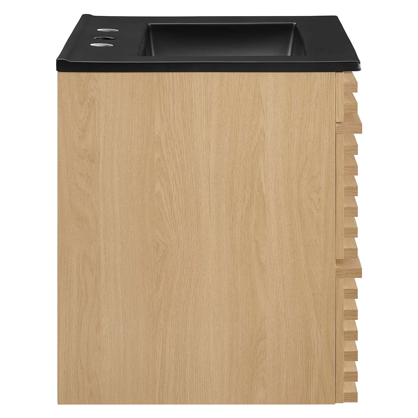 Render 24" Wall-Mount Bathroom Vanity Oak Black EEI-5364-OAK-BLK