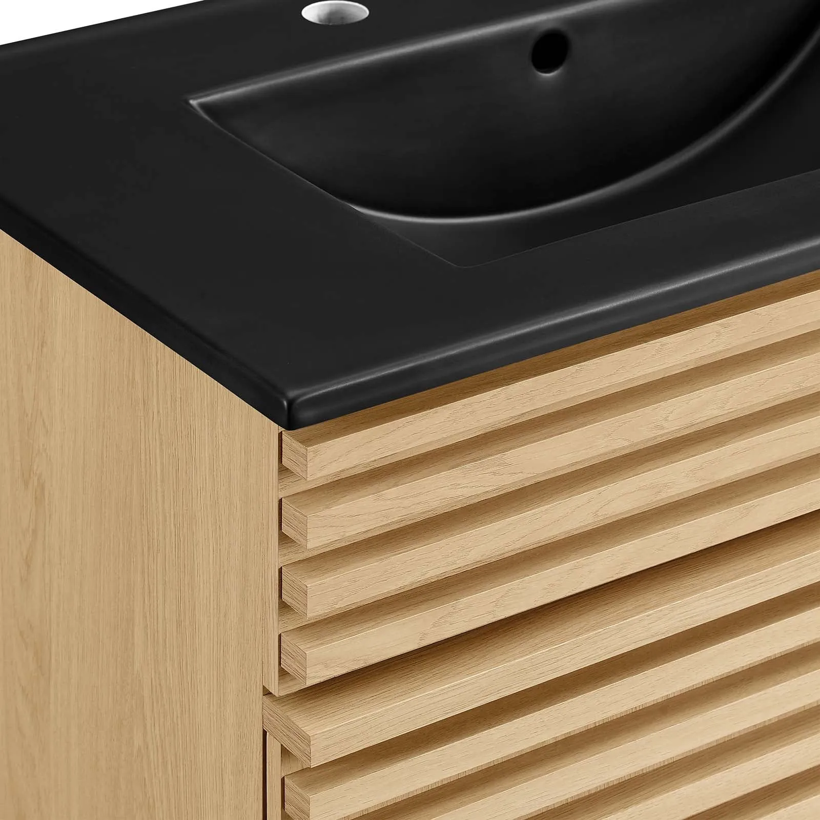 Render 30" Bathroom Vanity Oak Black EEI-5418-OAK-BLK