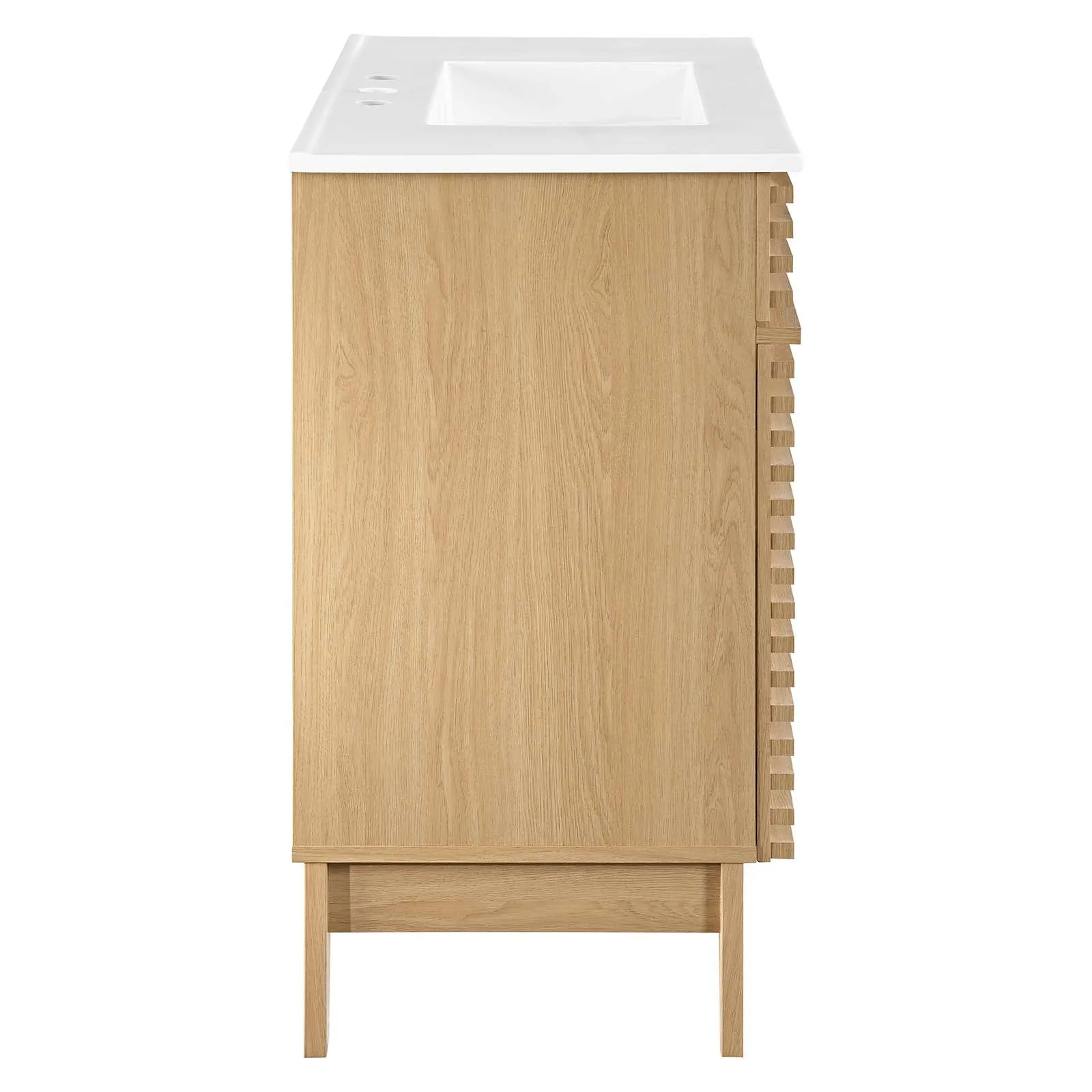 Render 36" Bathroom Vanity Oak White EEI-4437-OAK-WHI