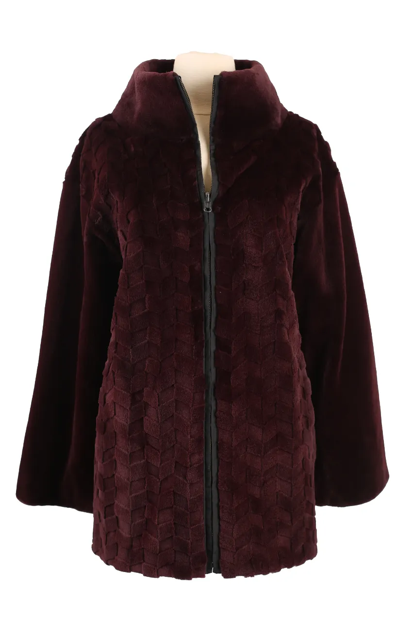 Reversible Sheared Mink Waterproof Coat