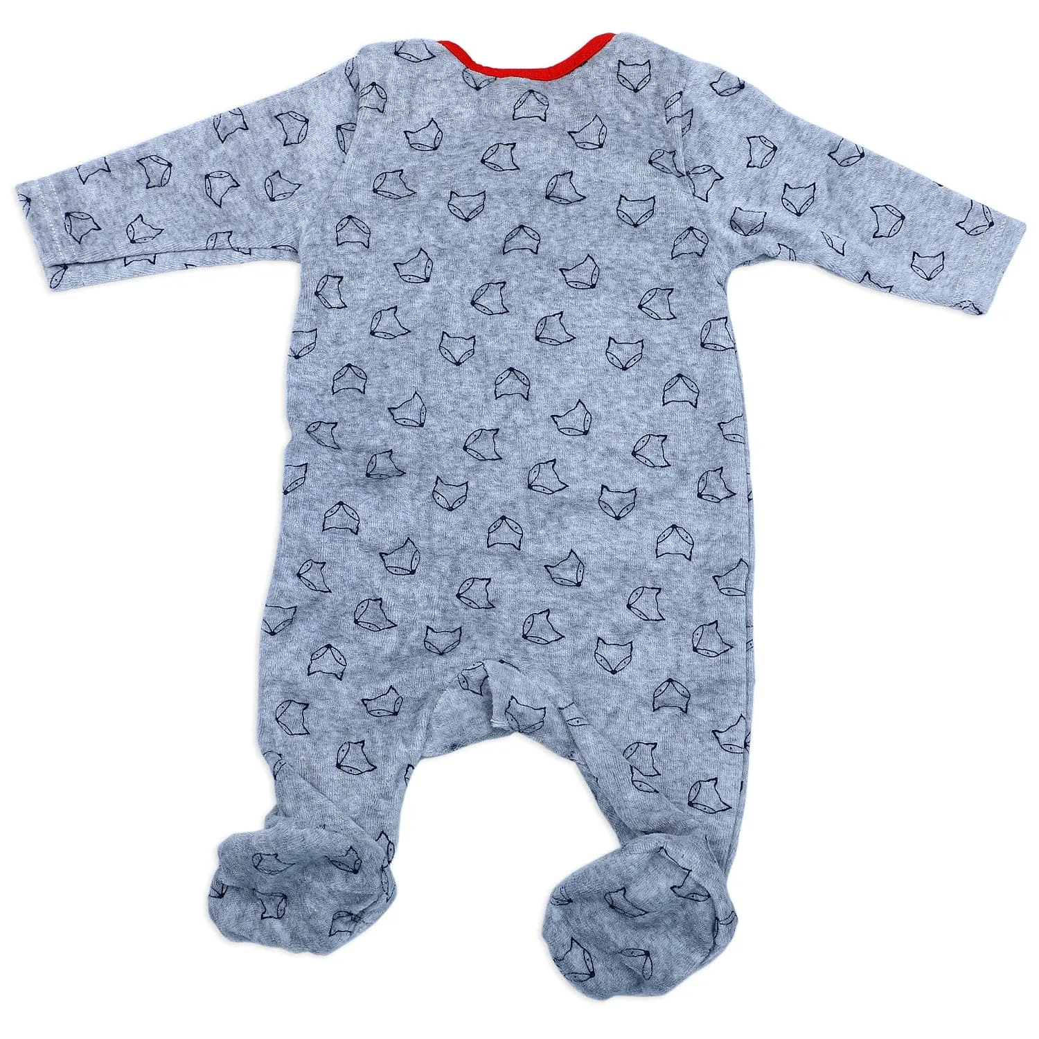 Rock Star Infant Full Sleeves Snap Button Bodynew born sleepsuits onlinesuit Romper - Grey