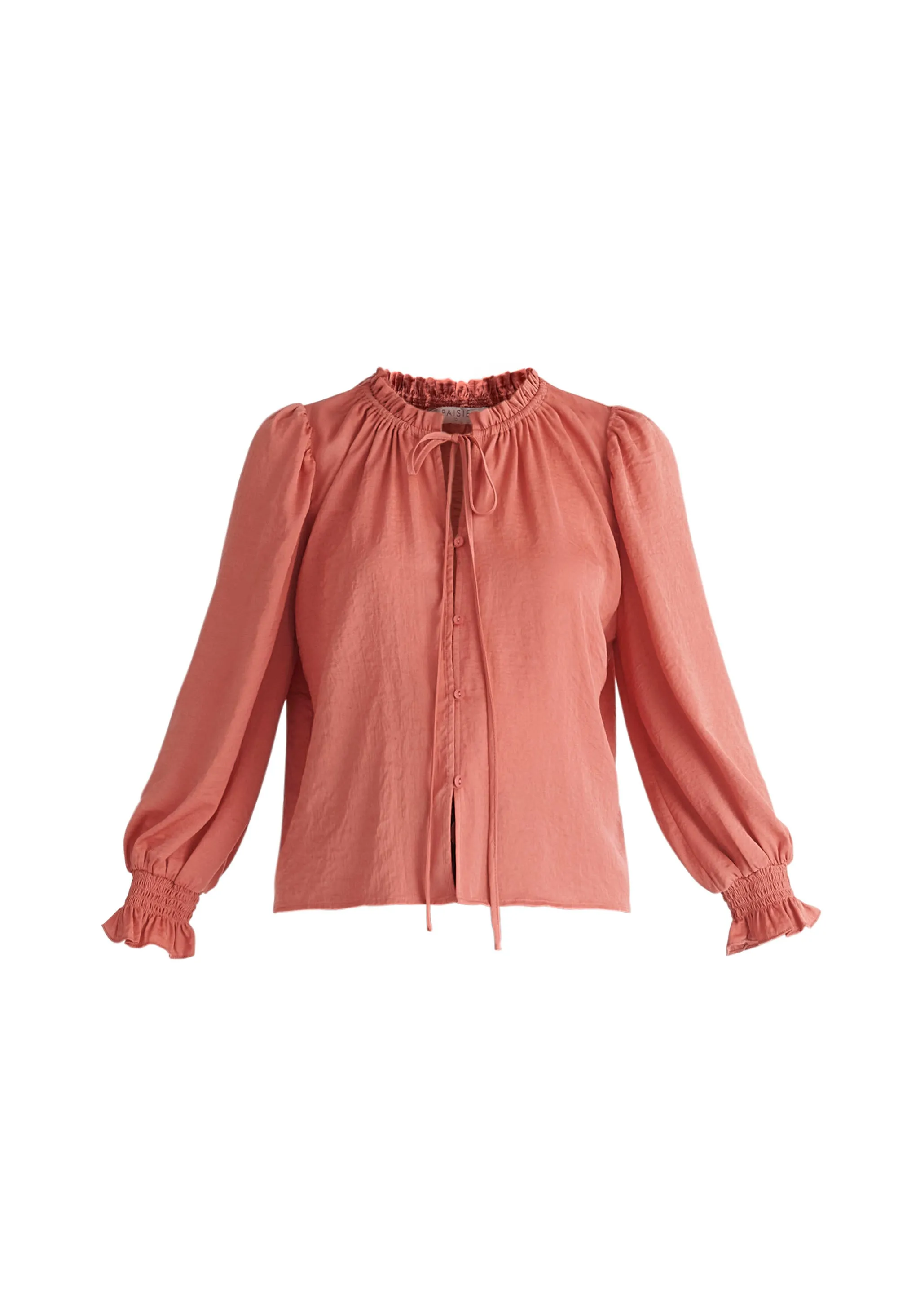 Ruched Collar Blouse