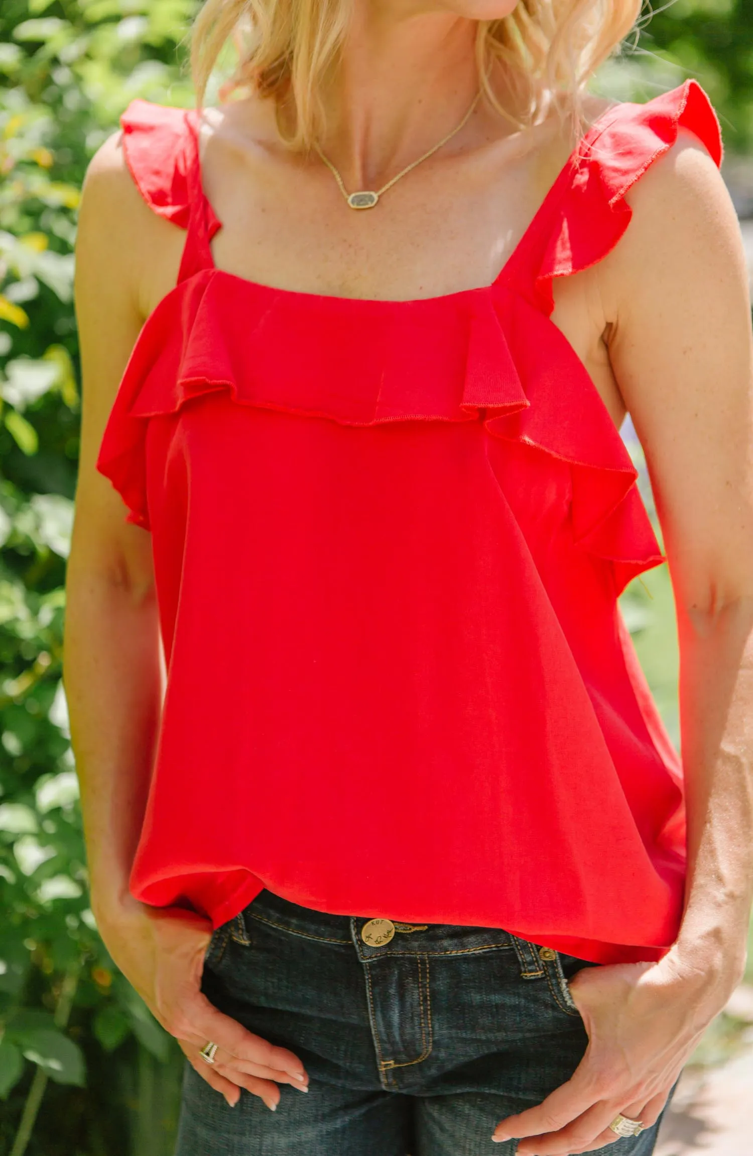 Salem Ruffle Tank FINAL SALE