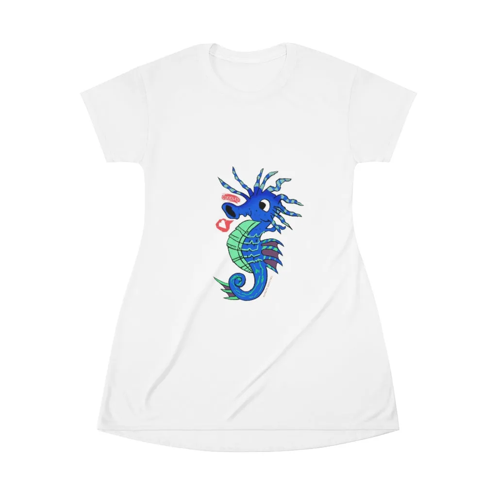 Scribblers the SeaHorse All Over Print T-Shirt Dress